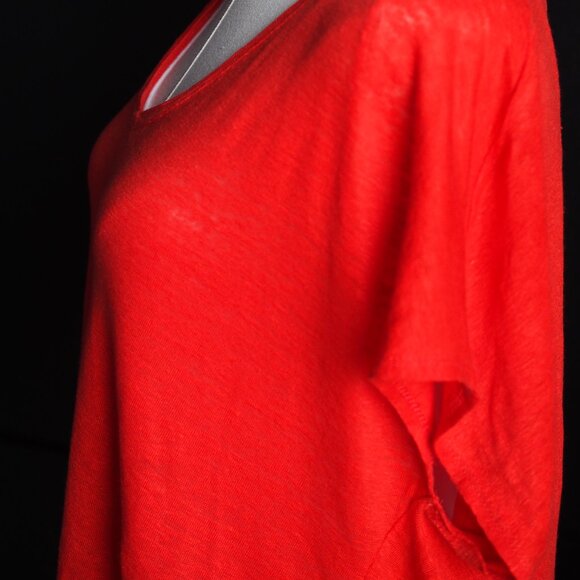 Rachel Zoe | Dolman Short Sleeve Linen Top - Picture 5 of 6